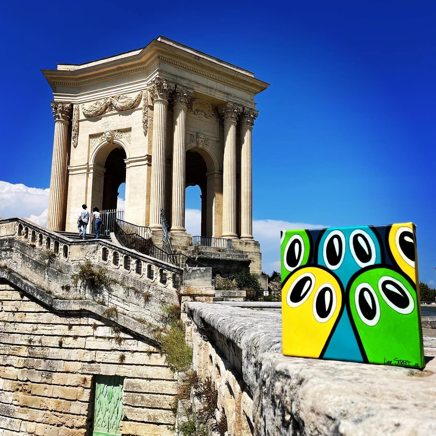 Tableau D Pos Au Niveau De La Promenade Du Peyrou Montpellier Line